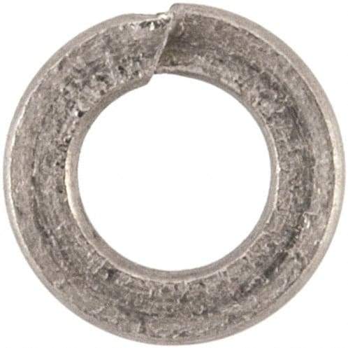 Value Collection - M2, 2.1mm ID, 4.4mm OD, 0.5mm Thick Split Lock Washer - 316 Austenitic Grade A4 Stainless Steel, Uncoated, 2.1mm Min ID, 2.4mm Max ID, 4.4mm Max OD - Exact Tool & Supply
