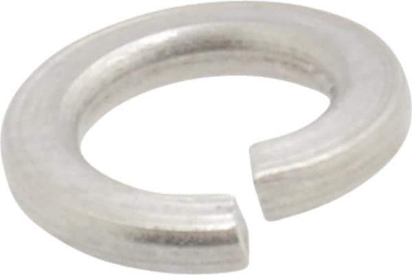 Value Collection - M5, 5.1mm ID, 9.2mm OD, 1.2mm Thick Split Lock Washer - 316 Austenitic Grade A4 Stainless Steel, Uncoated, 5.1mm Min ID, 5.4mm Max ID, 9.2mm Max OD - Exact Tool & Supply