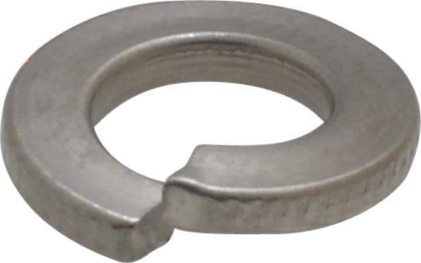 Value Collection - M6, 6.1mm ID, 11.8mm OD, 1.6mm Thick Split Lock Washer - 316 Austenitic Grade A4 Stainless Steel, Uncoated, 6.1mm Min ID, 6.5mm Max ID, 11.8mm Max OD - Exact Tool & Supply