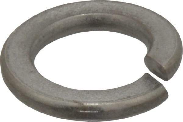 Value Collection - M12, 12.2mm ID, 21.1mm OD, 2.5mm Thick Split Lock Washer - 316 Austenitic Grade A4 Stainless Steel, Uncoated, 12.2mm Min ID, 12.7mm Max ID, 21.1mm Max OD - Exact Tool & Supply