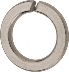 Value Collection - M18, 18.2mm ID, 29.4mm OD, 3.5mm Thick Split Lock Washer - 316 Austenitic Grade A4 Stainless Steel, Uncoated, 18.2mm Min ID, 19mm Max ID, 29.4mm Max OD - Exact Tool & Supply