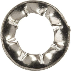 Value Collection - M5 Screw, 5.3mm ID, Stainless Steel Internal Tooth Lock Washer - 10mm OD, Uncoated, Grade 316 & Austenitic A4 - Exact Tool & Supply