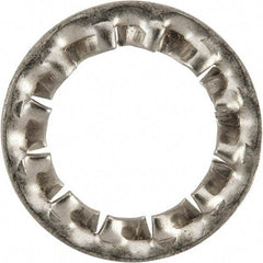 Value Collection - M12 Screw, 13mm ID, Stainless Steel Internal Tooth Lock Washer - 20.5mm OD, Uncoated, Grade 316 & Austenitic A4 - Exact Tool & Supply