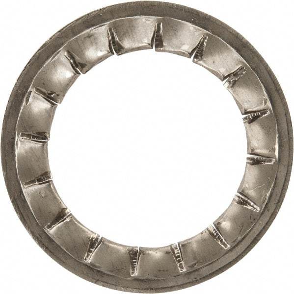 Value Collection - M24 Screw, 25mm ID, Stainless Steel Internal Tooth Lock Washer - 38mm OD, Uncoated, Grade 316 & Austenitic A4 - Exact Tool & Supply
