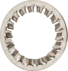 Value Collection - M30 Screw, 31mm ID, Stainless Steel Internal Tooth Lock Washer - 48mm OD, Uncoated, Grade 316 & Austenitic A4 - Exact Tool & Supply