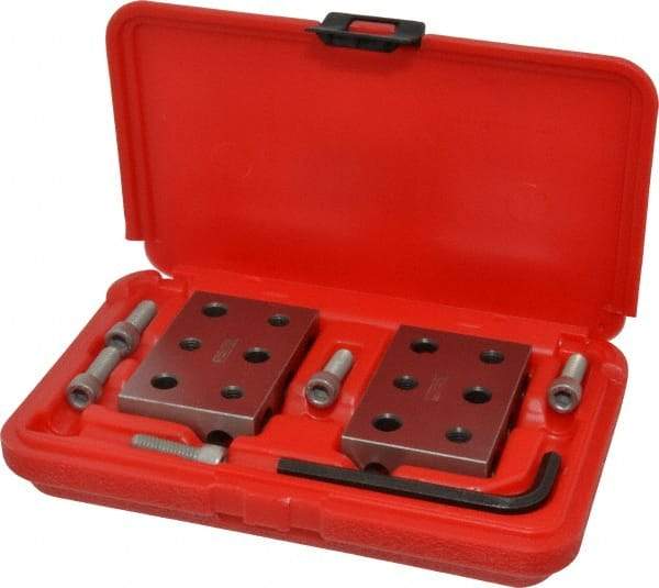 SPI - 0.0001 Squareness Per Inch, 1-2-3 Block Setup Block - 5/16 - 18 Inch Tapped Hole Size, Sold as Matched Pair - Exact Tool & Supply