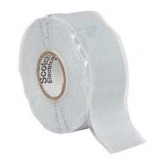3M - 1" x 30', Gray Silicone Electrical Tape - Series 70, 12 mil Thick - Exact Tool & Supply