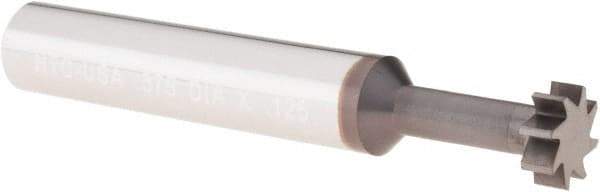 Value Collection - 3/8" x 1/8" Woodruff Keyseat Cutter - 2-1/2" OAL x 3/8" Shank - Exact Tool & Supply