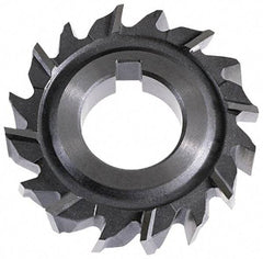 Keo - 4" Diam x 9/16" Width of Cut, 18 Teeth, High Speed Steel Side Milling Cutter - Staggered Teeth, Uncoated - Exact Tool & Supply
