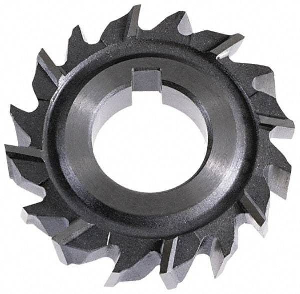 Keo - 4" Diam x 7/8" Width of Cut, 18 Teeth, High Speed Steel Side Milling Cutter - Staggered Teeth, Uncoated - Exact Tool & Supply