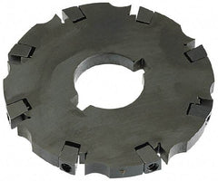 APT - Arbor Hole Connection, 0.53" Cutting Width, 3-1/16" Depth of Cut, 8" Cutter Diam, 1-1/4" Hole Diam, 16 Tooth Indexable Slotting Cutter - SM81 Toolholder, CTA 2 Insert - Exact Tool & Supply