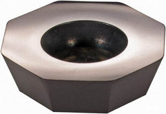 Value Collection - Carbide Milling Insert - TiAlN Finish, 3/16" Thick, 5/8" Inscribed Circle, 1/16" Corner Radius - Exact Tool & Supply