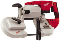 Milwaukee Tool - 28 Volt, 44-7/8" Blade, 350 SFPM Cordless Portable Bandsaw - 5" (Round) & 5 x 5" (Rectangle) Cutting Capacity, Lithium-Ion Battery Not Included - Exact Tool & Supply
