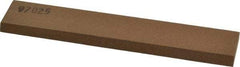 Made in USA - 6" Long x 1" Wide x 1/4" Thick, Aluminum Oxide Sharpening Stone - Rectangle, Medium Grade - Exact Tool & Supply