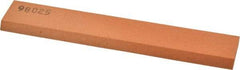 Made in USA - 6" Long x 1" Wide x 1/4" Thick, Aluminum Oxide Sharpening Stone - Rectangle, Fine Grade - Exact Tool & Supply