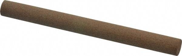 Made in USA - 4" Long x 3/8" Diam x 3/8" Thick, Aluminum Oxide Sharpening Stone - Round, Medium Grade - Exact Tool & Supply