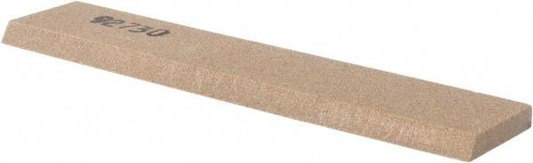 Made in USA - 5" Long x 1" Wide x 3/16" Thick, Aluminum Oxide Sharpening Stone - Rectangle, Medium Grade - Exact Tool & Supply