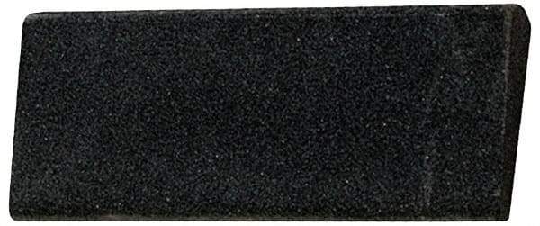 Made in USA - 4-1/2" Long x 1-3/4" Diam x 3/8" Thick, Aluminum Oxide Sharpening Stone - Round, Coarse Grade - Exact Tool & Supply