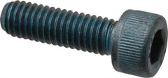Metric Blue - M6x1.00 Metric Coarse Hex Socket Drive, Socket Cap Screw - Grade 12.9 Alloy Steel, Metric Blue Finish, Fully Threaded, 20mm Length Under Head - Exact Tool & Supply