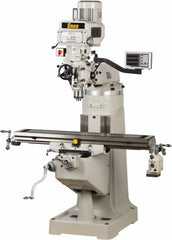 Value Collection - 9 x 49" 2 hp 220V Variable Speed Pulley Control 3 Phase Knee Milling Machine - Exact Tool & Supply