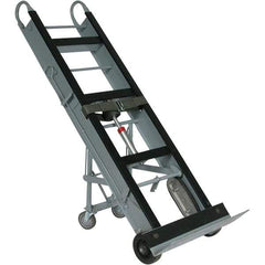Wesco Industrial Products - 550 Lb Capacity 61" OAH Appliance Hand Truck - 5 x 24" Base Plate, Dual Loop Handle, Steel, Mold-On Rubber Wheels - Exact Tool & Supply