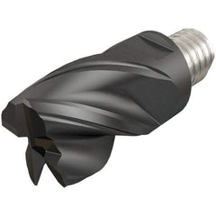 Iscar - MM EC-CF Grade IC908 Carbide End Milling Tip Insert - TiAlN Finish, 4 Flutes, 5/8" Cutting Diam, 1/2" Depth of Cut, 0.81" Extension, 0.031" Cnr Rad, 38° Helix - Exact Tool & Supply