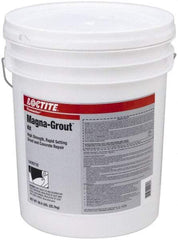 Loctite - 640 Fluid Ounce Container, Gray, Tub Magnesium Phosphate Construction Adhesive - Series Magna-Grout, 15 to 22 min Fixture Time, Indoor, Outdoor - Exact Tool & Supply