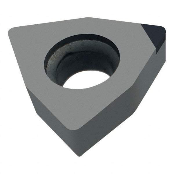 Walter - WCMW21.51 Grade WCB50 CBN Boring Insert - Uncoated, Trigon, 1/4" Inscr Circle, 3/32" Thick, 1/64" Corner Radius - Exact Tool & Supply