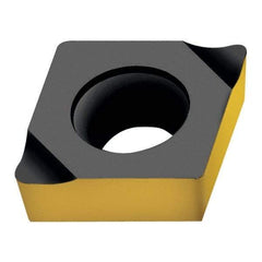 Walter - CPGT731 X25 Grade WK1 Carbide Boring Insert - Uncoated, Diamond, 7/8" Inscr Circle, 3/16" Thick, 1/64" Corner Radius - Exact Tool & Supply