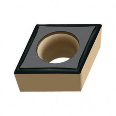 Walter - CCGT32.51 PF5 Grade WSM30 Carbide Turning Insert - TiAlN/Al2O3/ZrCN Finish, 80° Diamond, 3/8" Inscr Circle, 5/32" Thick, 1/64" Corner Radius - Exact Tool & Supply