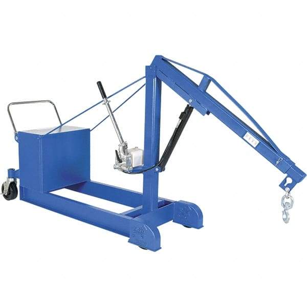 Vestil - 1,000 Lb Load Capacity, Steel Counter Balanced Floor Crane - 5' 17/64" Span - Exact Tool & Supply