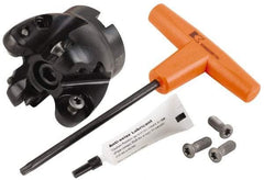 Kennametal - 2-1/2" Cut Diam, 9.53mm Max Depth, 3/4" Arbor Hole, 4 Inserts, RCGT 64... Insert Style, Indexable Copy Face Mill - BMD250 Cutter Style, 26,000 Max RPM, 2 High, Series KSRM - Exact Tool & Supply