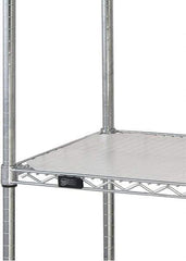 Quantum Storage - 18" Wide, Open Shelving Accessory/Component - HDPE, Polyethylene Finish, 60" Long, Use with Wire Shelving Units - Exact Tool & Supply