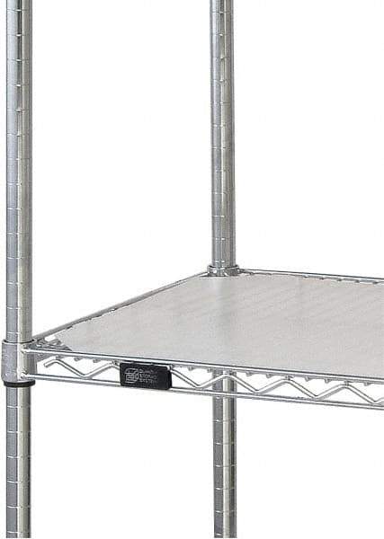 Quantum Storage - 24" Wide, Open Shelving Accessory/Component - HDPE, Polyethylene Finish, 60" Long, Use with Wire Shelving Units - Exact Tool & Supply