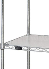 Quantum Storage - 24" Wide, Open Shelving Accessory/Component - HDPE, Polyethylene Finish, 60" Long, Use with Wire Shelving Units - Exact Tool & Supply