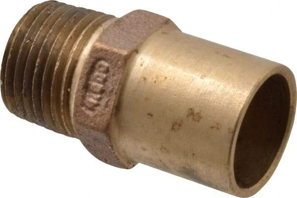 NIBCO - 3/4 x 1/2" Cast Copper Pipe Adapter - FTG x M, Pressure Fitting - Exact Tool & Supply