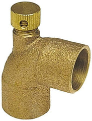 NIBCO - 1" Cast Copper Pipe 90° Vent Elbow - C x C, Pressure Fitting - Exact Tool & Supply