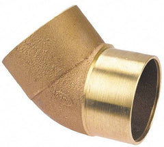 NIBCO - 4" Cast Copper Pipe 45° Street Elbow - FTG x C, Pressure Fitting - Exact Tool & Supply