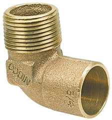 NIBCO - 2" Cast Copper Pipe 90° Elbow - C X M, Pressure Fitting - Exact Tool & Supply