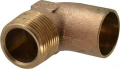 NIBCO - 1" Cast Copper Pipe 90° Elbow - C X M, Pressure Fitting - Exact Tool & Supply