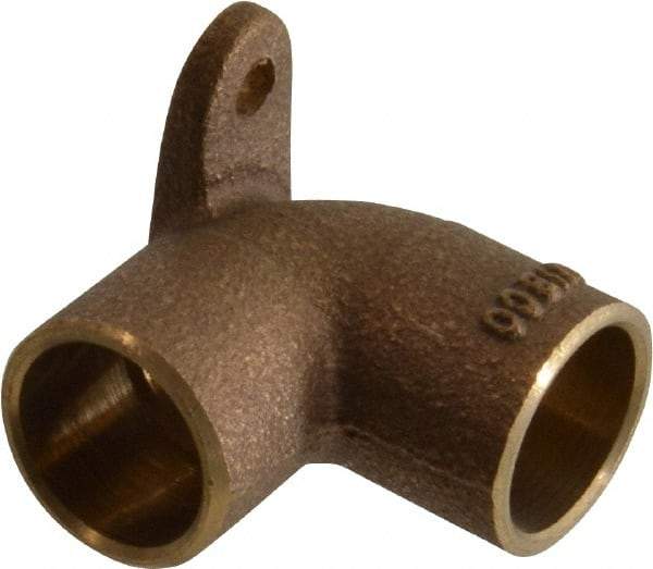 NIBCO - 1/2" Cast Copper Pipe 90° Drop Ear Elbow - C x C, Pressure Fitting - Exact Tool & Supply