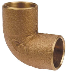 NIBCO - 3 x 2" Cast Copper Pipe 90° Close Rough Elbow - C x C, Pressure Fitting - Exact Tool & Supply