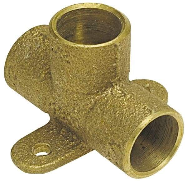 NIBCO - 1/2" Cast Copper Pipe Drop Tee - C x C x C, Pressure Fitting - Exact Tool & Supply