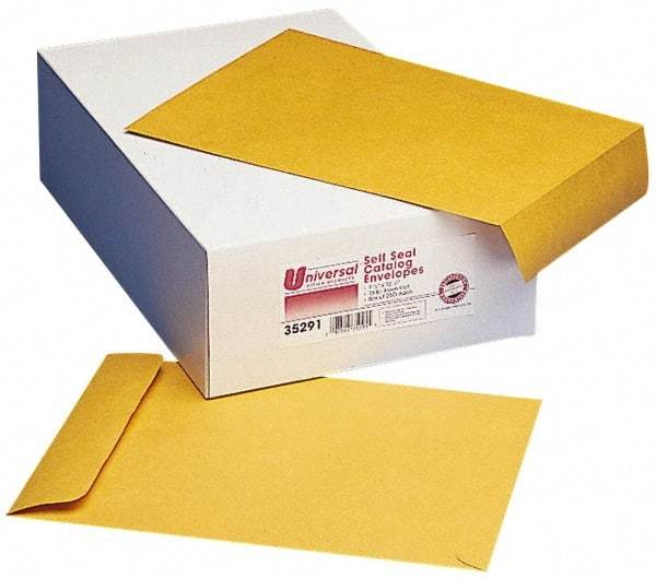 UNIVERSAL - 13" Long x 10" Wide Self Seal Kraft Catalog Envelope - 28 Lb Paper Weight - Exact Tool & Supply