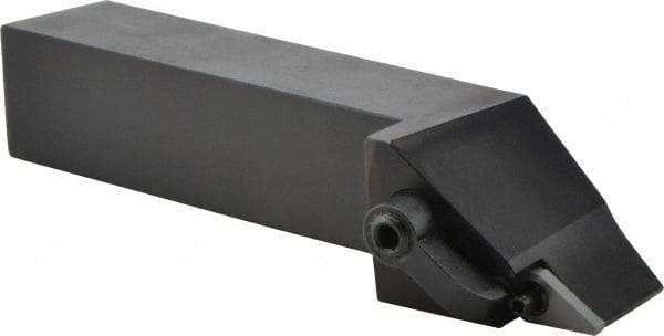 Seco - MVJN, Left Hand Cut, 93° Lead Angle, 1" Shank Height x 1" Shank Width, Negative Rake Indexable Turning Toolholder - 6" OAL, VNMG 332 Insert Compatibility, Series Multi-Directional Turning (MDT) - Exact Tool & Supply