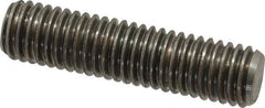 Dan-Loc Bolt & Gasket - 1/2-13 2" OAL Fully Threaded Stud - Stainless Steel, Plain Finish - Exact Tool & Supply