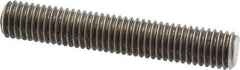 Dan-Loc Bolt & Gasket - 1/2-13 3" OAL Fully Threaded Stud - Stainless Steel, Plain Finish - Exact Tool & Supply