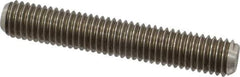 Dan-Loc Bolt & Gasket - 1/2-13 3-1/2" OAL Fully Threaded Stud - Stainless Steel, Plain Finish - Exact Tool & Supply