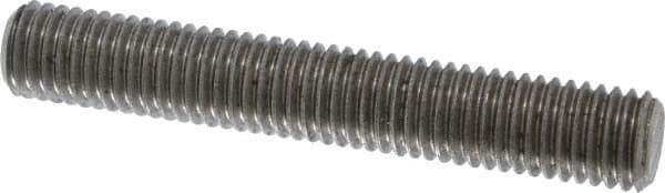 Dan-Loc Bolt & Gasket - 5/8-11 4" OAL Fully Threaded Stud - Stainless Steel, Plain Finish - Exact Tool & Supply