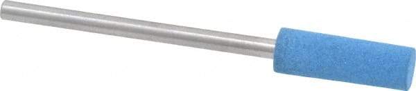 Value Collection - 5mm Max Diam x 15mm Long, Cylinder, Rubberized Point - Medium Grade, Ceramic, Mounted - Exact Tool & Supply